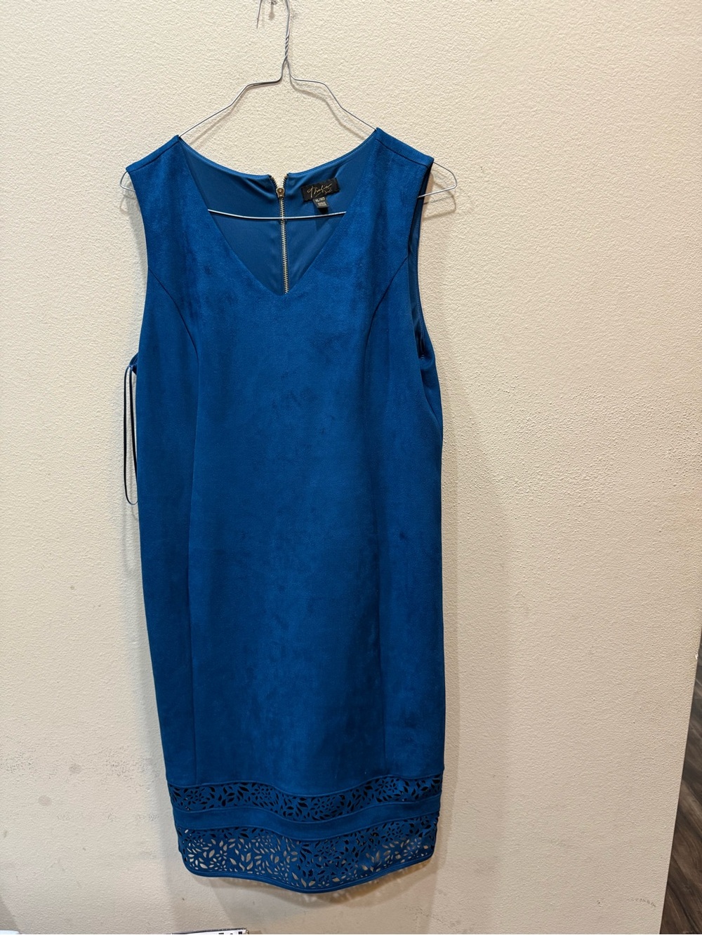 Thalia Sodi Dress Womens Blue High Neck Sleeveless Party Dress